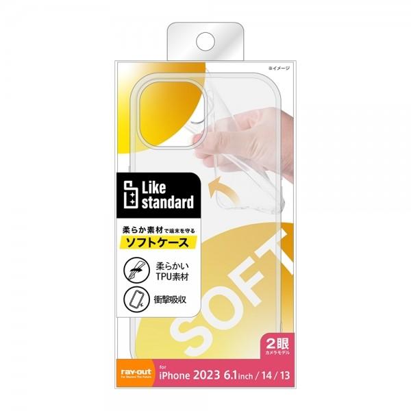Rakuten - iPhone 14/13用 6.1インチ 2眼 TPUソフトケース ウルトラクリア クリア レイアウト RT-P41TC3/CM
