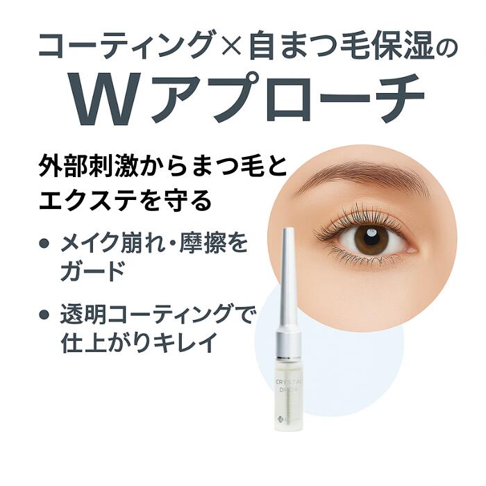 【2本セット】BL Lashes クリスタルドロップコーティング 7ml ブラシタイプ まつ毛美容液 ビーエル 保湿 束感 エクステ まつパ まつエク キープ BLINK