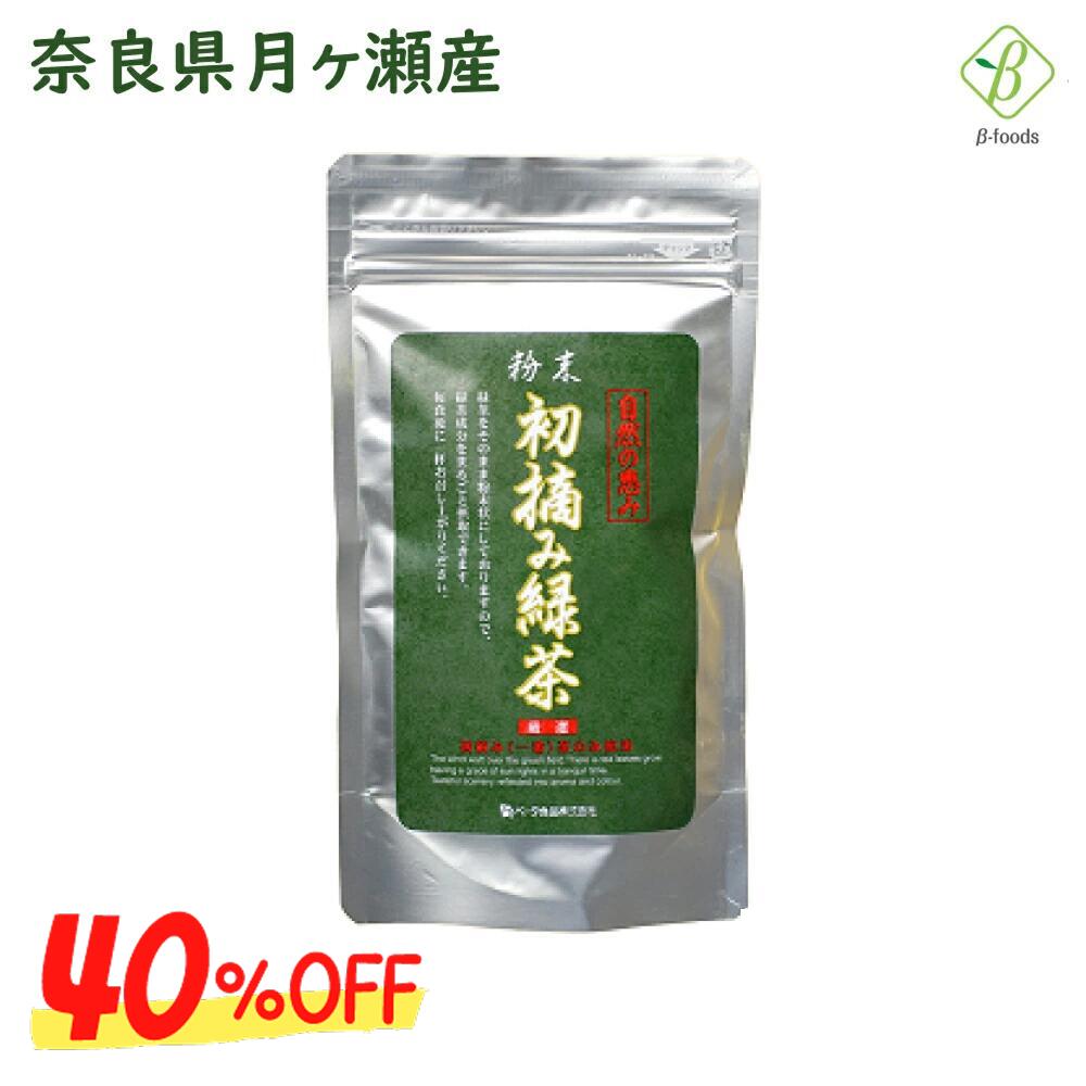 【期間限定40％OFF！12/4 20:00〜12/11 1:59まで】粉末 初摘み緑茶 100g 粉末緑茶 粉茶 国産 お茶 粉末 送料無料 メール便 [M便 1/2]