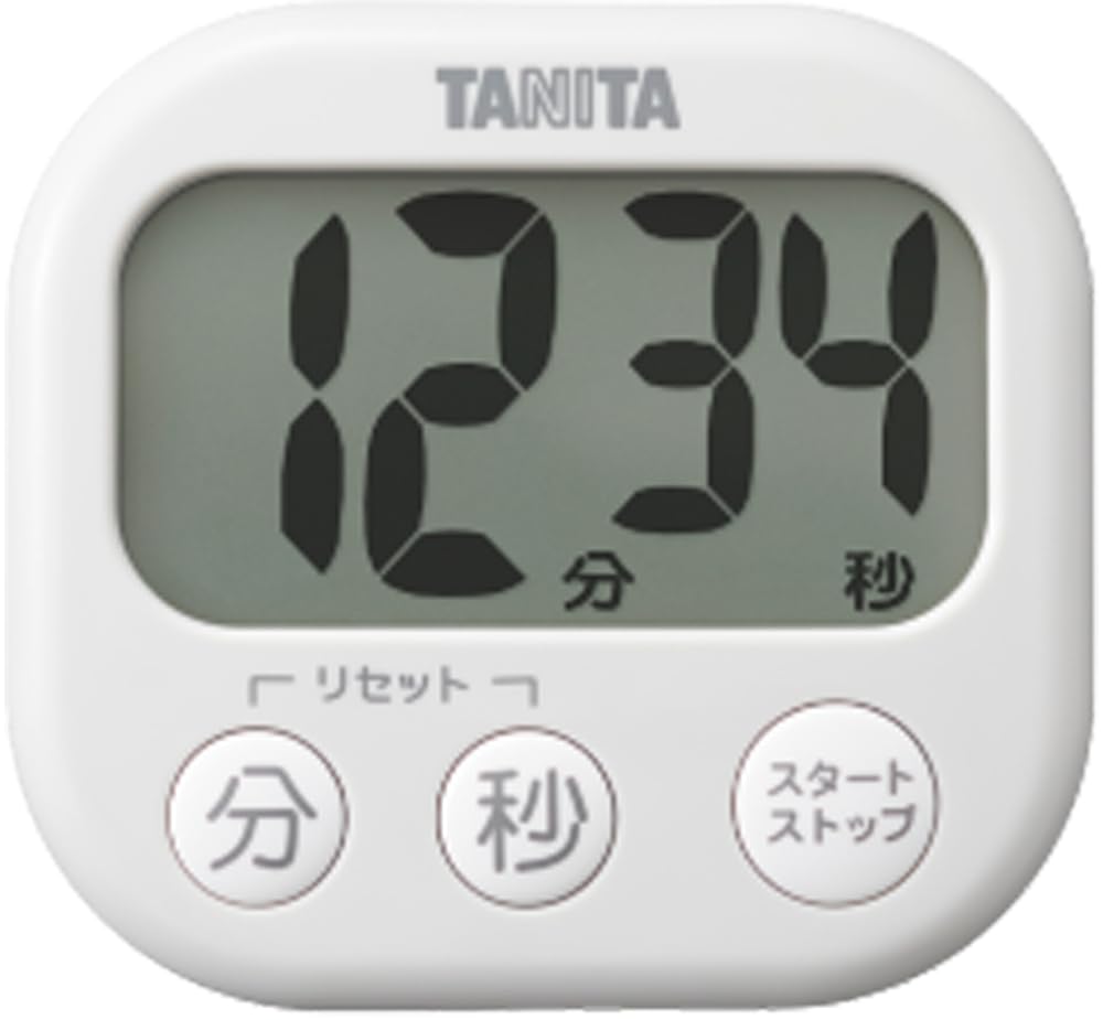 タニタ でか見えタイマー TD384HGY キッチンタイマー グレー 02 グレー
