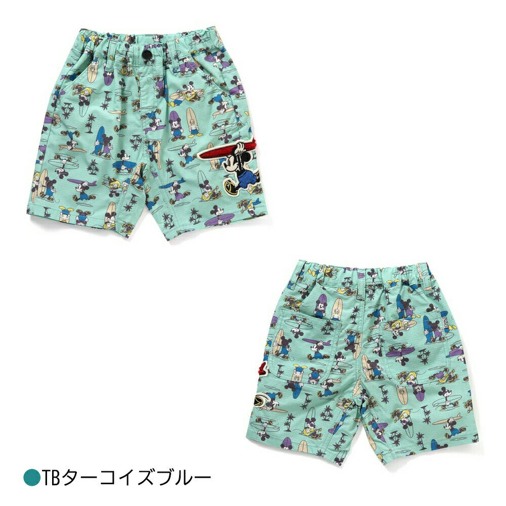 ハーフパンツ ディズニー ミッキー キッズ 半ズボン F.O.KIDS 男の子 女の子 子供 100-140cm 子供服ブランド FOインターナショナル