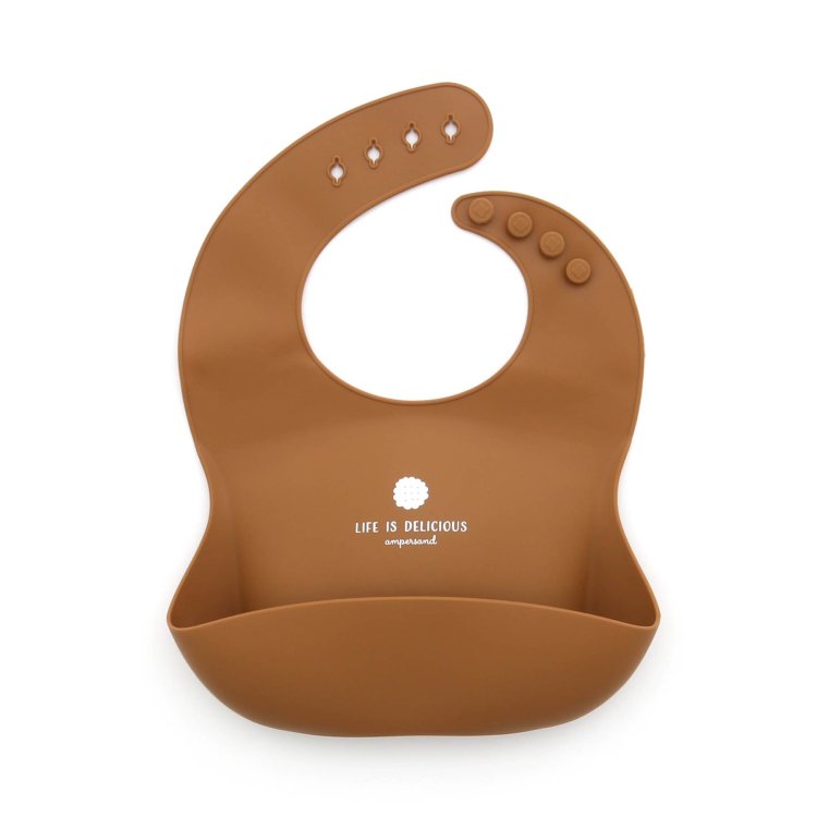 シリコンビブ お食事スタイ ビブ よだれかけ ベビー 撮影 記念日 誕生日 アンパサンド Ampersand