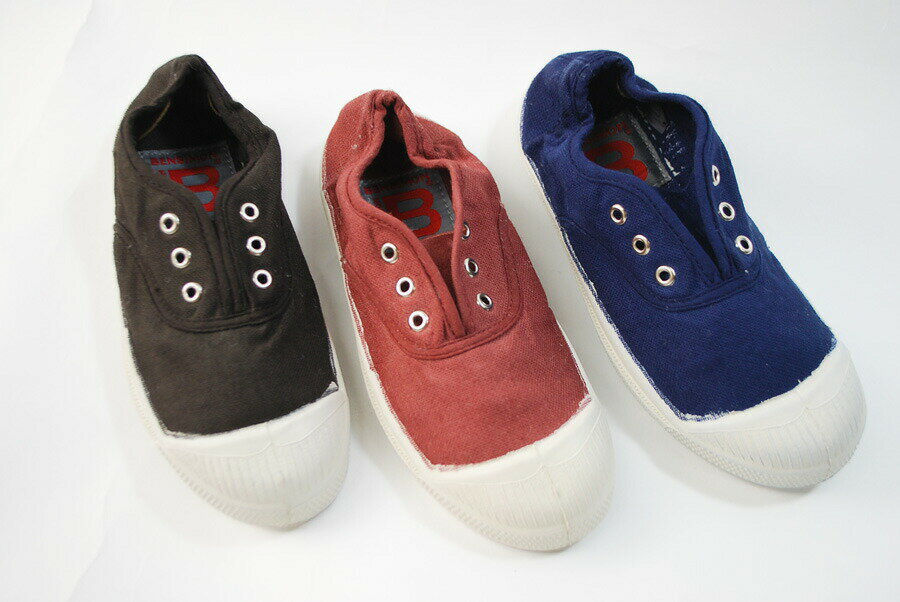 【アウトレット】キッズ スニーカー BENSIMON ベンシモン キャンバス デッキシューズ TENNIS ELL 14cm-22cm ジュニア 靴 パリジェンヌご用達アイテム