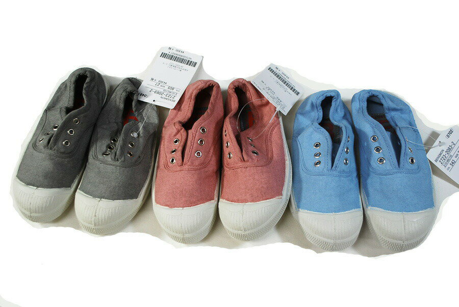 BENSIMON ベンシモン キャンバス デッキシューズ TENNIS ELL 14cm-22cm キッズ ジュニア 男の子 女の子 子供 靴 パリジェンヌご用達 着後レビューを書いて次回3%割引クーポン配布中 メール便限定送料無料sale セール