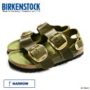サンダル レディース ビルケンシュトック Milano Big Buckle オイルドレザー ナロー オリーヴ 22.5-25.0cm BIRKENSTOCK【...