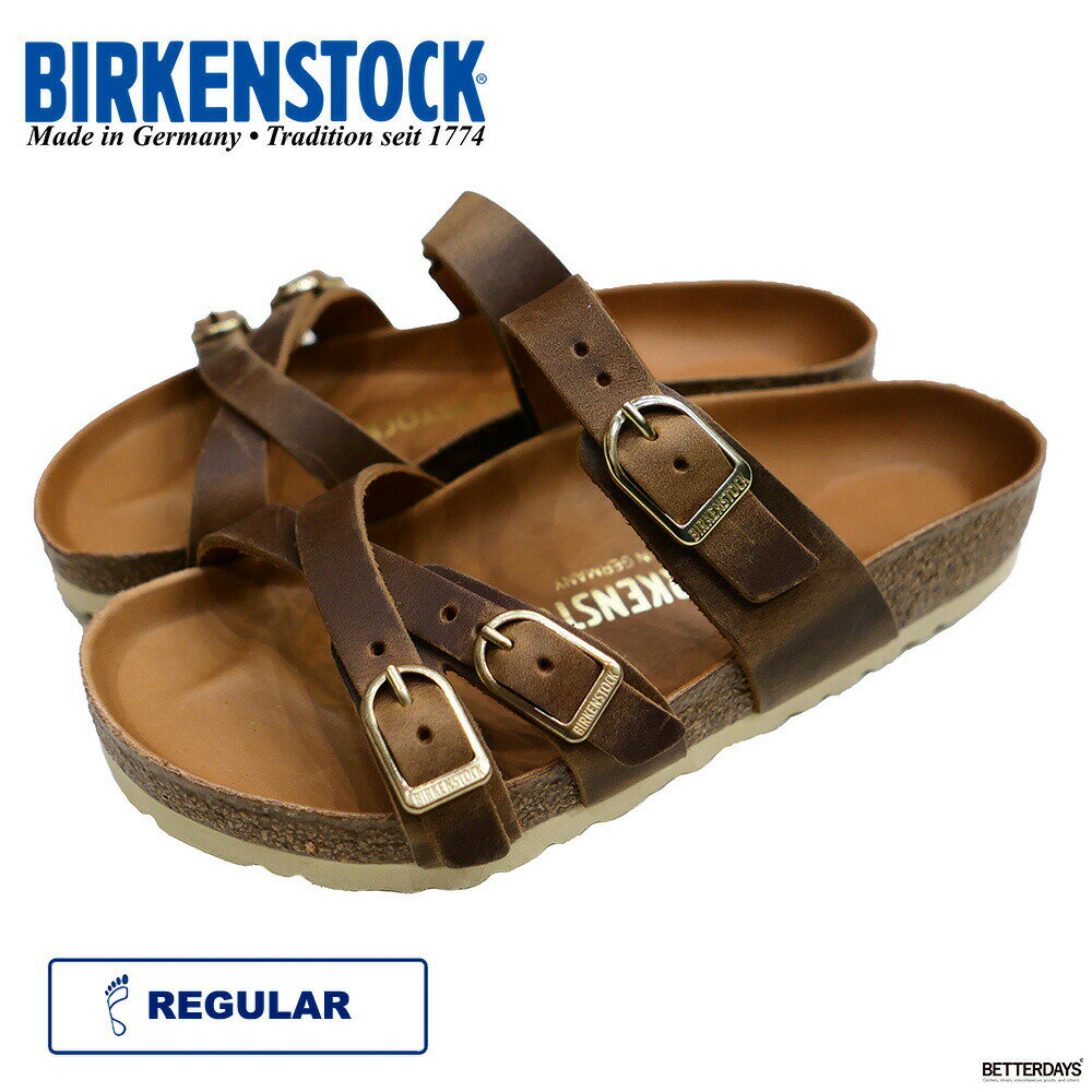 サンダル レディース ビルケンシュトック レギュラー フランカ コニャック 22.5-28.5cm FRANCA OILED LEATHER BIRKENSTOCK 【国内正規品】