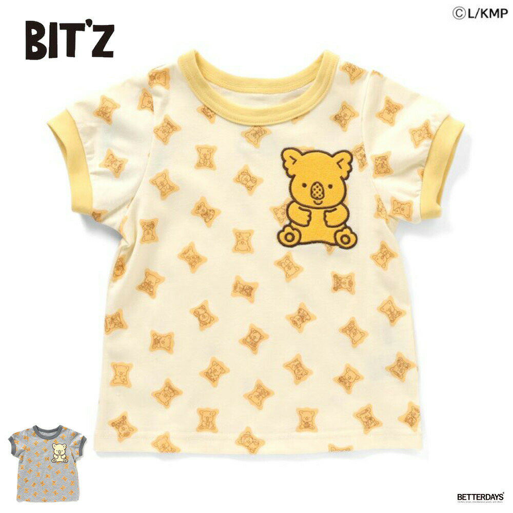 【20%OFFクーポン先着利用順 12/5 スーパーセール】Tシャツ ベビー キッズ ビッツ コアラのマーチ コラボ BIT'Z Bitz 半袖Tシャツ(5分袖以下） 男の子 女の子 子供 80cm-120cm 子供服ブランド FOインターナショナル