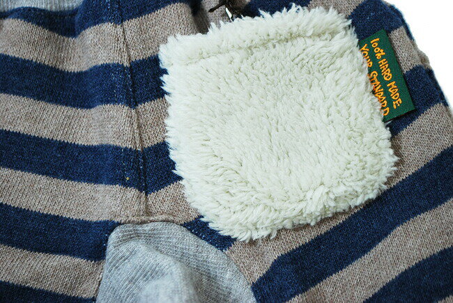 【1000円OFFクーポン配布中4月お買い物マラソン】【アウトレット】パンツ ベビー BNT ビーエヌティー ベビーボーダー裏起毛パンツ /ボヴイス 子供服 80cm 3