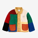 ジャケット ボボ・ショーズ ベビー Color block sheepskin jacket 98-122cm 【国内正規品】 Bobo Choses