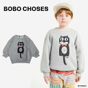 XEFbg LbY g[i[ {{EV[Y  gbvX Cat O'clock grey melange sweatshirt 95-140cm yKiz Bobo Choses