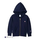パーカー キッズ チャンピオン ジップフーデッドスウェットシャツ 長袖 ベーシック ジュニア 子ども 子供服 Champion Kids 男の子 女の子 子供 ...