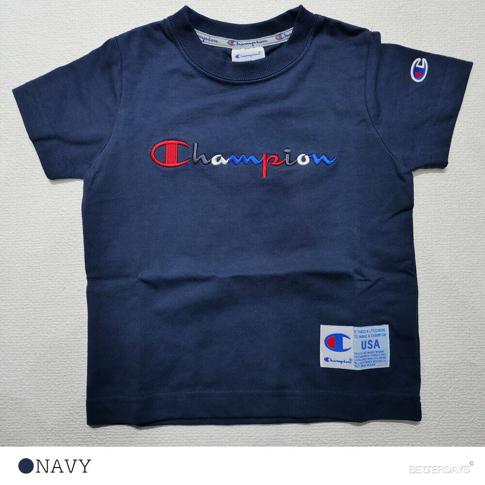 半袖Tシャツ キッズ チャンピオン Champion ロゴ T-SHIRT 男の子 女の子 子供 110-...