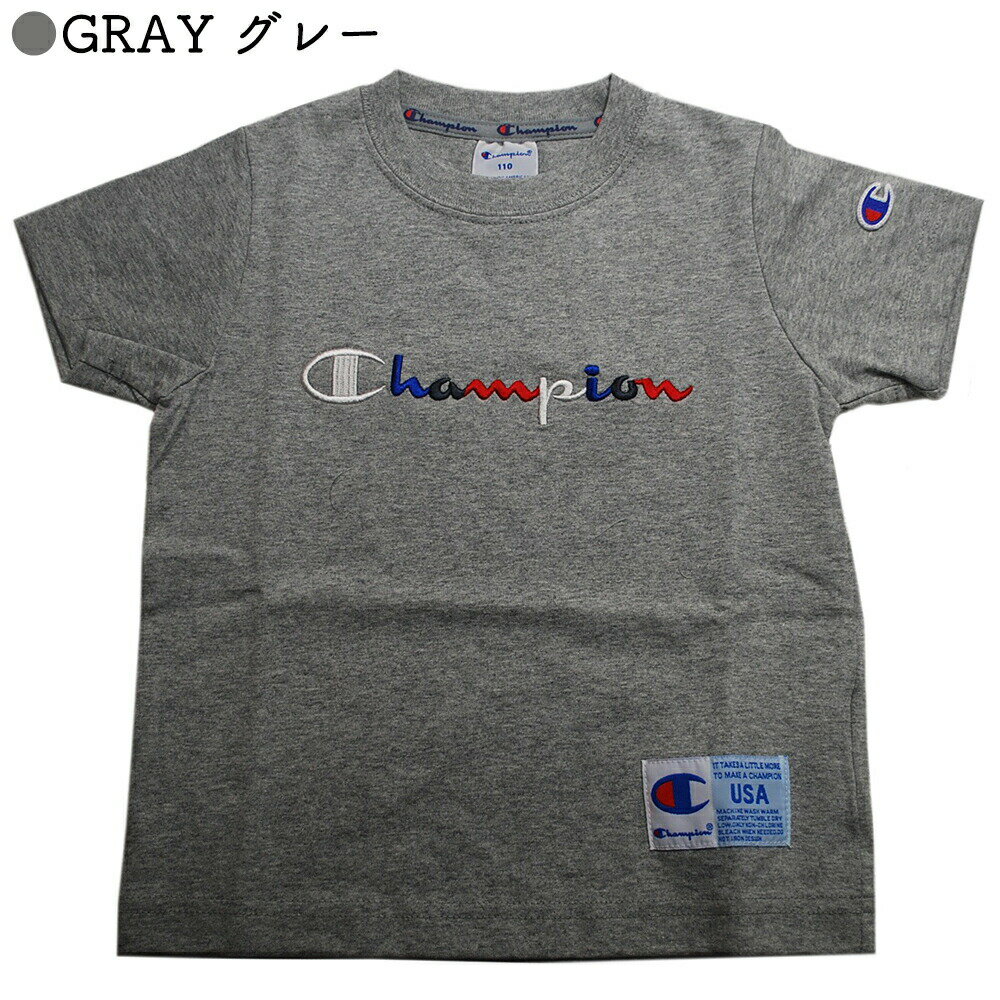 半袖Tシャツ キッズ チャンピオン Champion ロゴ T-SHIRT 男の子 女の子 子供 110-...
