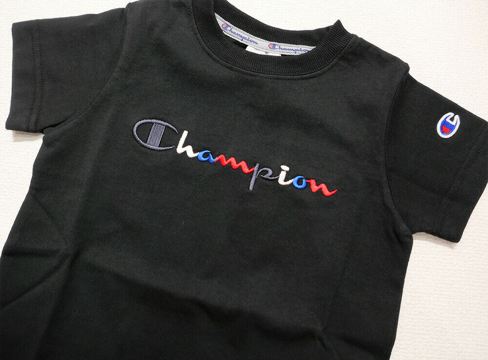 半袖Tシャツ キッズ チャンピオン Champion ロゴ T-SHIRT 男の子 女の子 子供 110-...