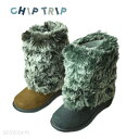 【アウトレット】ブーツ キッズCHIP TRIPチップトリップ フェイクファー モコモコ 114-148 靴 16cm-19cm