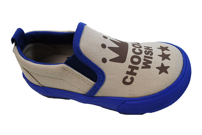 【アウトレット】スニーカー キッズ chocola ショコラ 13cm-19cm 王冠 スリッポン シューズ 子供靴 子供服