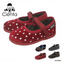 シエンタ ベロア Cienta ワンストラップ シューズ キッズ ジュニア 子供 女の子 フラットシューズ 靴 11cm-13cm 400075 400050 ...