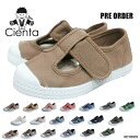【25AW 予約 9月末頃入荷予定】スニーカー キッズ シエンタ Cienta キャンバス ベルクロTストラップ キッズ 靴 ムラ染 77997 77777 1...
