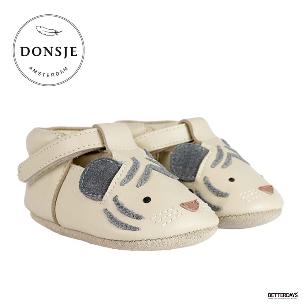 シューズ ベビー ファーストシューズ ホワイトタイガー レザー アニマルシューズ ドンシェ 本革 Spark Special Shoes White Tiger DONSJE【国内正規品】1003014