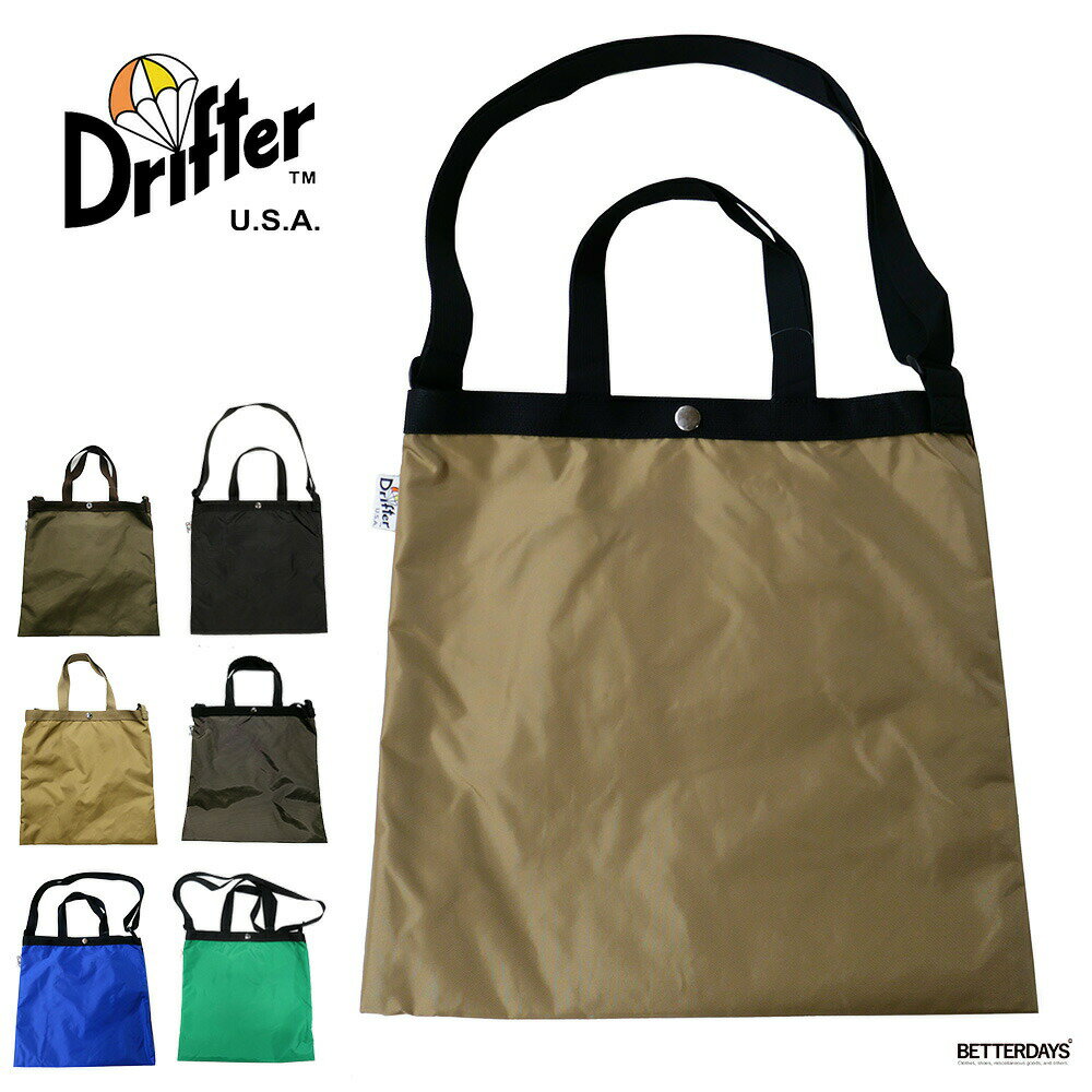 トートバッグ ドリフター メンズ レディース エレメンタリートートバッグ Drifter ELEMENTARY TOTE BLACK