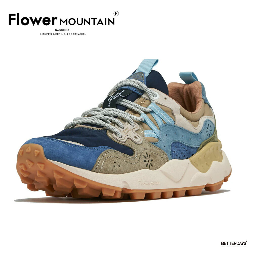 Rakuten - スニーカー ユニセックス ヤマノ3 フラワーマウンテン FLOWER MOUNTAIN YAMANO3 Navy/Blue/Kaki【国内正規品】FM63781