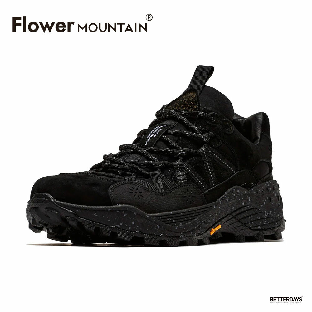 【2点以上ご購入で5%OFFクーポン配布中7/1ワンダフルデー】スニーカー ユニセックス イワノ フラワーマウンテン FLOWER MOUNTAIN IWANO Black 【国内正規品】FM93018