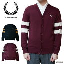 カーディガン メンズ フレッドペリー ニット セーターティップドスリーブ TIPPED SLEEVE CARDIGAN 【国内正規品】 FRED PERRY