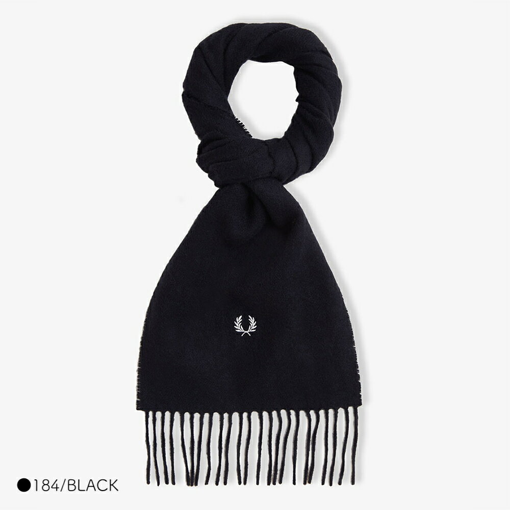 【1000円OFFクーポン配布中4月 お買い物マラソン】マフラー ユニセックス フレッドペリー ウール C4126 LAMBSWOOL SCARF 【国内正規品】 FRED PERRY