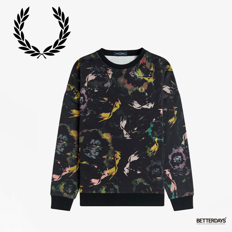 スウェット トレーナー レディース フレッドペリー 花柄 FLORAL PRINT SWEATSHIRT【国内正規品】 FRED PERRY G1182
