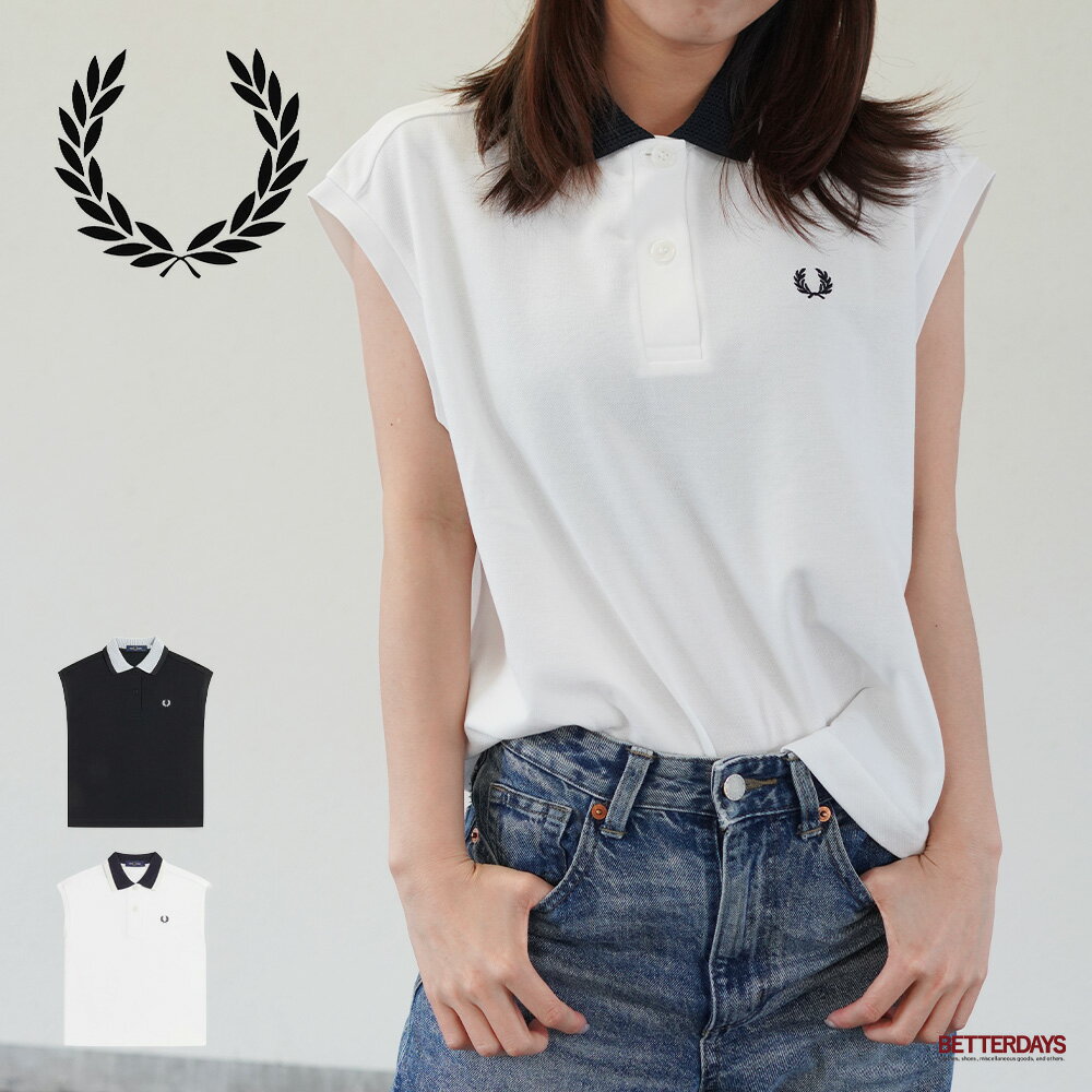 Rakuten - 【1200円OFFクーポン配布中6月スーパーセール】フレッドペリー ポロシャツ レディース ノースリーブ Mesh Collar Polo Shirt 【国内正規品】G2181