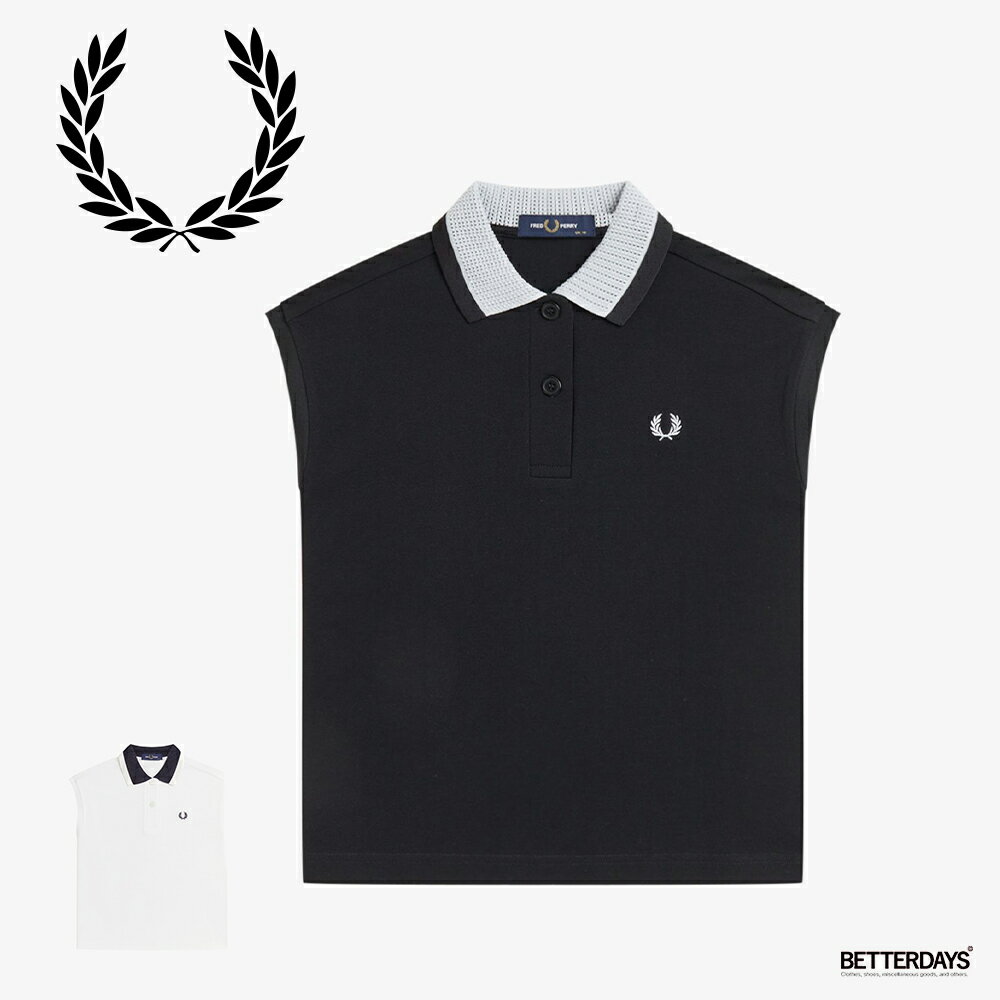 乐天商城 - フレッドペリー ポロシャツ レディース ノースリーブ Mesh Collar Polo Shirt 【国内正規品】G2181
