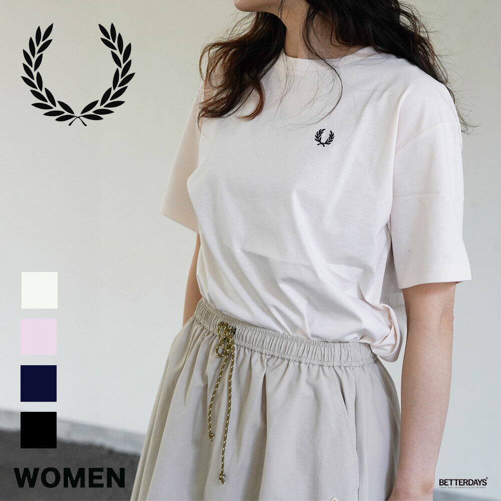 Tシャツ レディース カットソー フレッドペリー クルーネック 丸首 CREW NECK T-SHIRT 半袖 【国内正規品】 FRED PERRY G1142