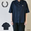 フレッドペリー ショートスリーブ シャツ レディース 半袖 FRED PERRY Placket Detail Shirt【国内正規品】G9176