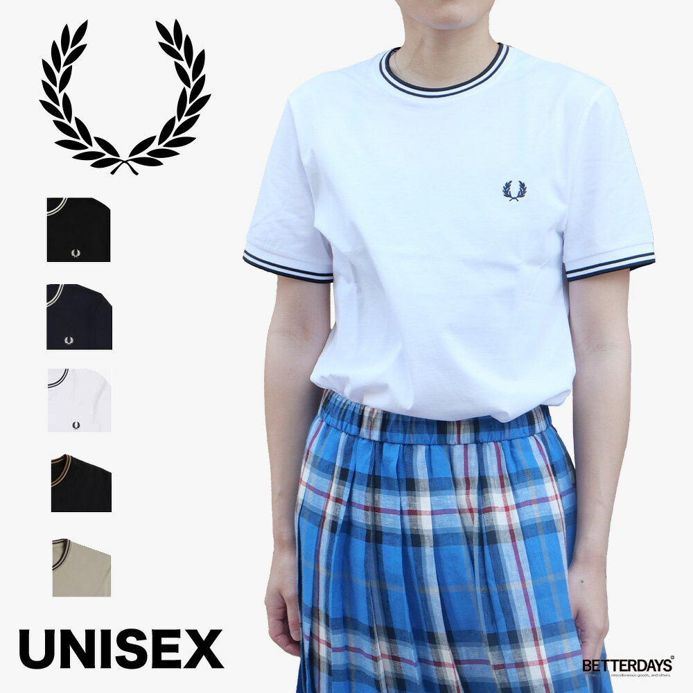 フレッドペリー Tシャツ レディース メンズ ユニセックス 半袖 カットソー TWIN TIPPED T-SHIRT 【国内正規品】 FRED PERRY