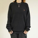 ニット メンズ フレッドペリー クルーネック ワッフル編み K6507 WAFFLE STITCH JUMPER 【国内正規品】 FRED PERRY 到着後1...