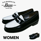 【3%OFFクーポン配布中 5月ワンダフルデー】ローファー レディース コインローファー41010 BLACK LEATHER SOLE ジーエイチバス G.H.BASS 【国内正規品】