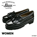 ローファー レディース 厚底キルトタッセルローファー BA41820 LEATHER BLACK タッセルローファー ジーエイチバス G.H.BASS 【国内正...