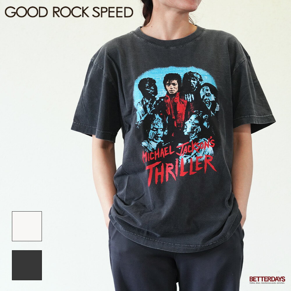 Rakuten - 【1200円OFFクーポン配布中6月スーパーセール】Tシャツ ユニセックス バンT マイケルジャクソン グッドロックスピード MICHAEL JACKSON PHOTO TEE GOOD ROCK SPEED【国内正規品】25MJK002W