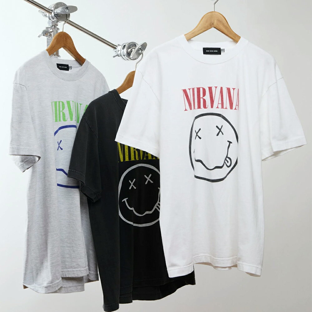 乐天商城 - Tシャツ ユニセックス バンT ニルヴァーナ グッドロックスピード NIRVANA GOOD ROCK SPEED【国内正規品】25NVN002W