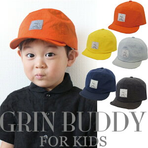 キャップ キッズ グリンバディ GRIN BUDDY KIDS DAY CAP デイキャップ 接触冷感素材 撥水加工 ロゴ ワッペン付き 帽 キッズ 子供 52-54cm 男の子 女の子 子供