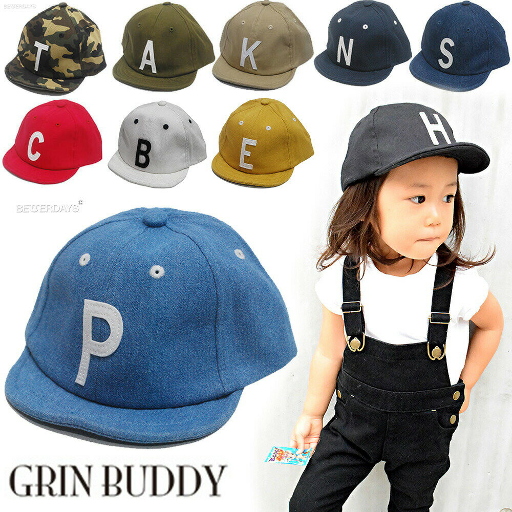 ̾ɽǽۥå å Хǥ GRIN BUDDY ˹  KIDS SIM LOGO CAP ˤλ λ Ҷ Ĵǽ 46-60cm