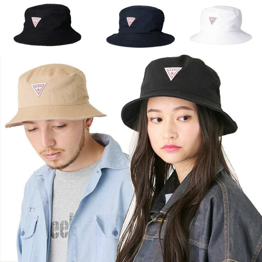 Rakuten - 【1200円OFFクーポン配布中6月スーパーセール】バケットハット ユニセックス メンズ レディース オールシーズン ゲス キャンバス GUESS GS TWILL BUCKET HAT 【国内正規品】