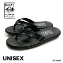 gOT_ r[`T_ Y AChXbp LEATHER BARCERONA BLACK NR^ STRAP 25-29cm yKiz ISLAND SLIPPER