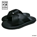 NXT_ fB[X Y AChXbp ATRAS BLACK SMOOTH LEATHER 25-29cm yKiz ISLAND SLIPPER