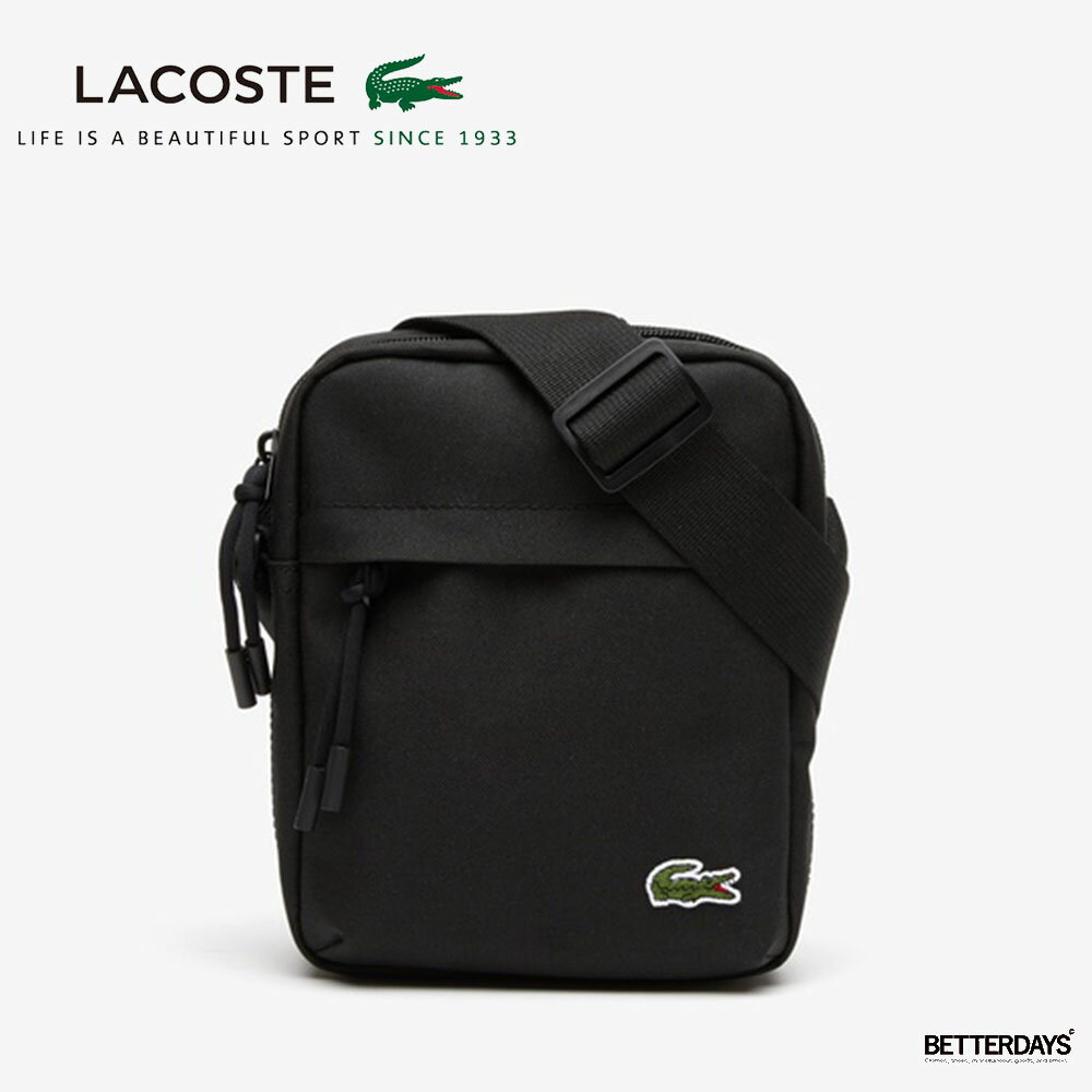 ショルダーバッグ バッグ ラコステ ユニセックス ネオクロコ バーチカルジップ カメラバッグ LACOSTE