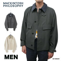 マッキントッシュ アウター（メンズ） 【3%OFFクーポン配布中 5月ワンダフルデー】マッキントッシュフィロソフィー ショートジャケット メンズ ラスパー アウター ブルゾン ポリエステルサージ Mackintosh Philosophy GREY LABEL RUSPER 【国内正規品】