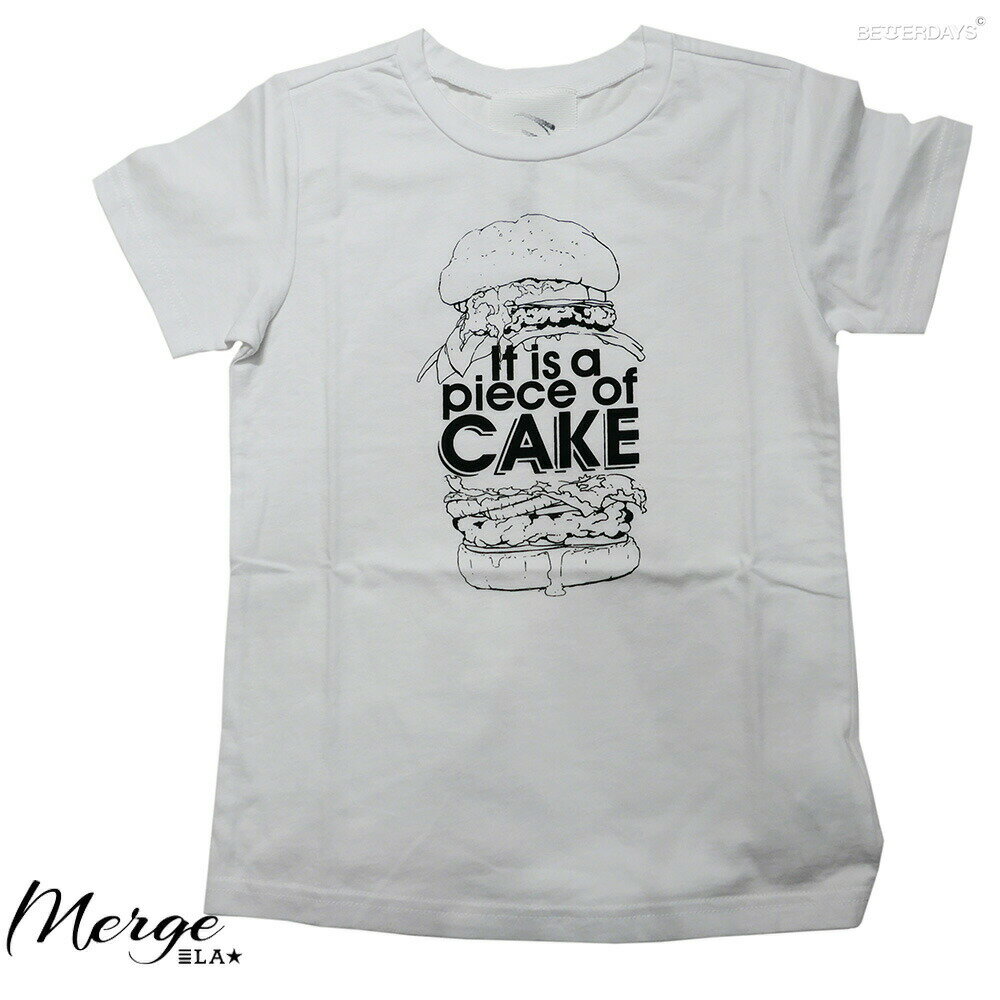 【1000円OFFクーポン配布中 5月お買い物マラソン】Tシャツ レディース メンズ マージエルエー piece of CAKE ピースオブケーキ TEE 【国内正規品】 Merge LA 到着後1か月以内にレビューを書いて次回2000円以上で200円OFFクーポン配布中