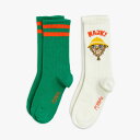 ソックス キッズ ベビー ミニロディーニ 2足セット 【国内正規品】 mini rodini HIKE SOCKS 2-PACK