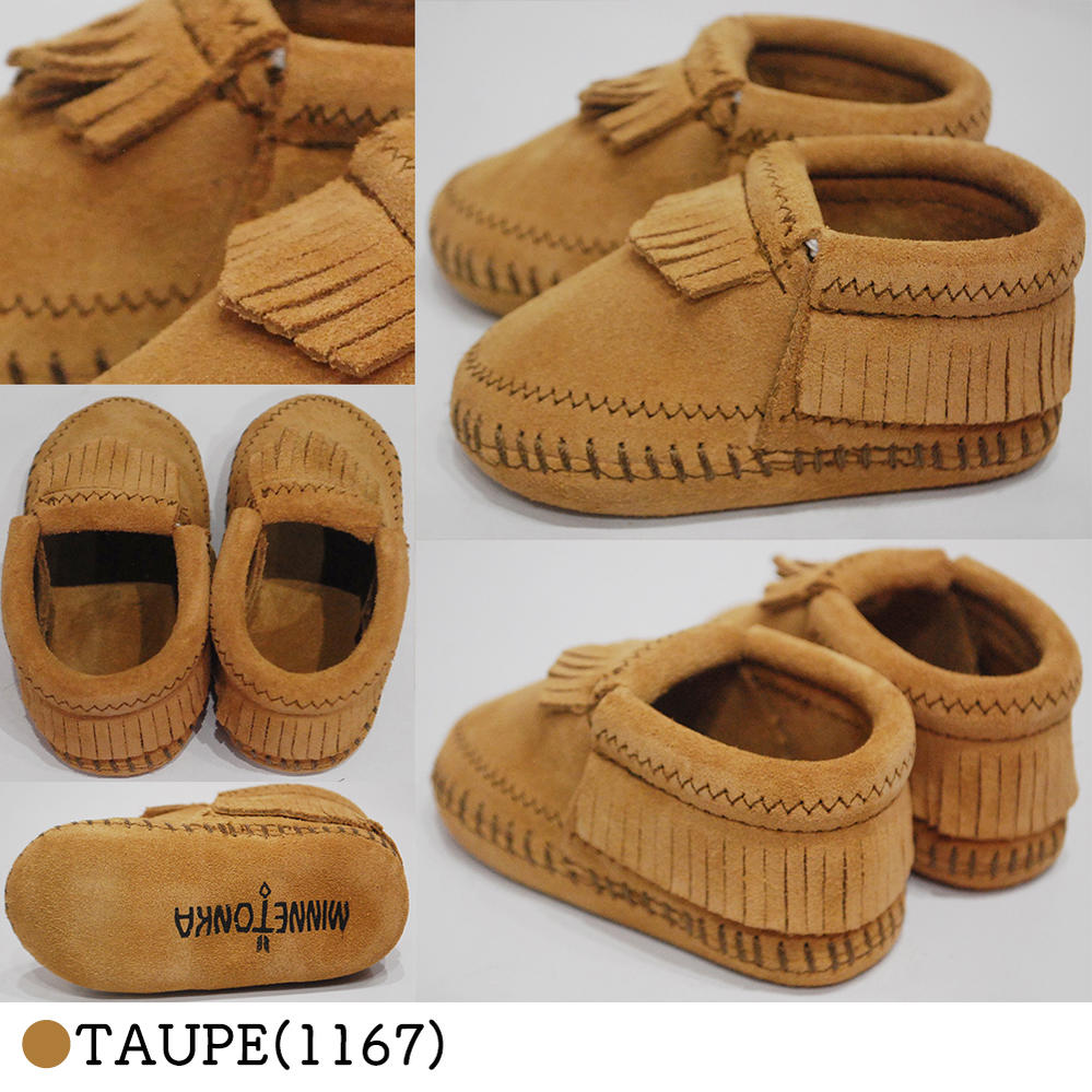 【先着利用順20%OFFクーポン配布中2/1ワンダフルデー】ベビー シューズ ミネトンカ キッズ ファーストシューズ 出産祝い ギフトリレイブーティ 11.5cm-14cm MINNETONKA RILEY BOOTIE 【国内正規品】