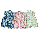 【先着利用順2点で20%OFFクーポン配布中10月ワンダフルデー】やわらか 甚平 ロンパース (水風 ...